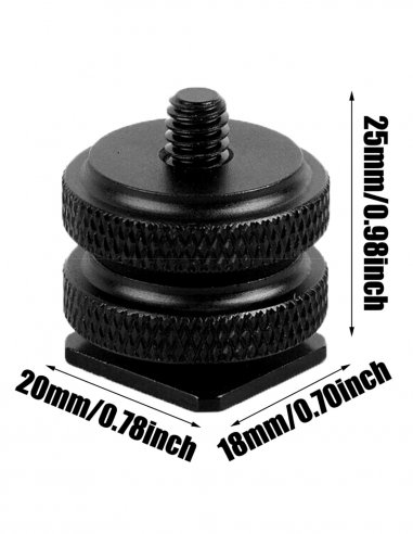 Hot Shoe Mount with 1/4 -20 Tripod Screw Adapter