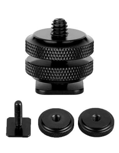 Hot Shoe Mount with 1/4 -20 Tripod Screw Adapter
