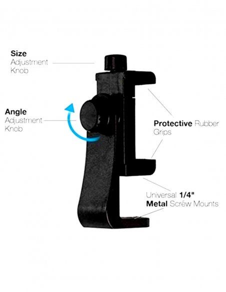 Soporte para Smartphone Ajustable con Tornillo de 1/4