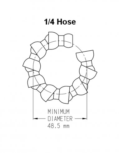 Tuyau Flexible Articulé 1/4 20 Segments Long...