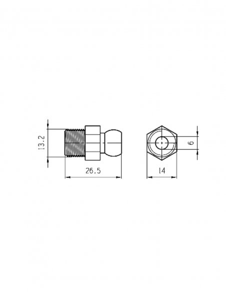 Racor Roscado 1/4 NPT