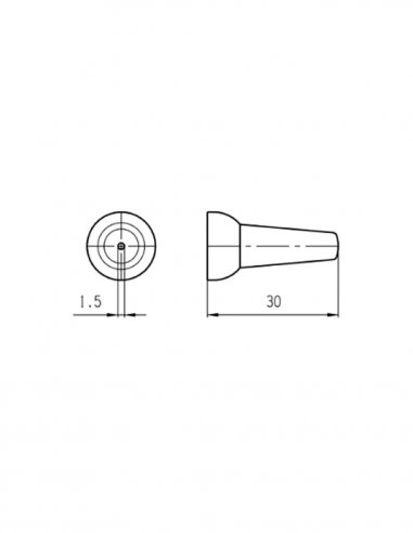 Round Nozzle ID 1,5 mm