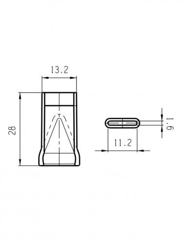 1/4 Flat Slot 11 x 1,5 mm