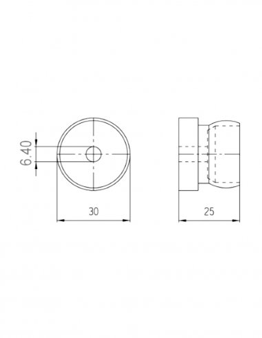 Fixed Mount 3/4 ID 6,4 mm