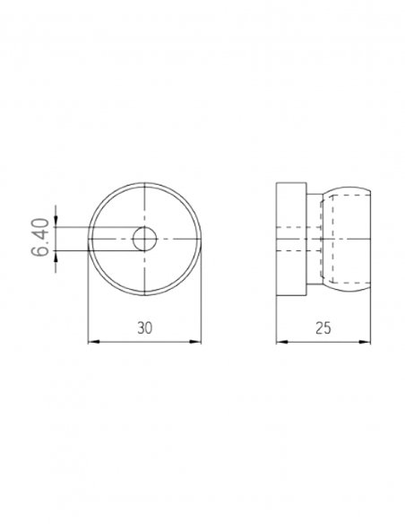 Fixed Mount 3/4 ID 6,4 mm
