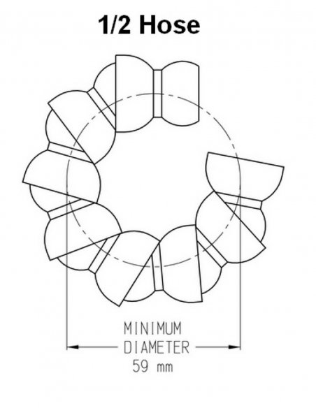 Rollo de Manguera Flexible Articulada 1/2 15 Metros