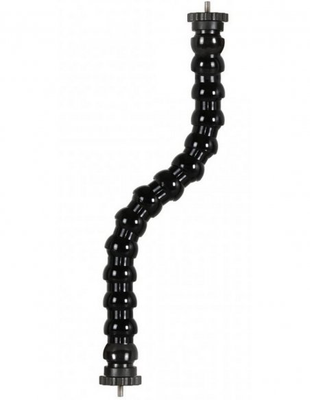 Braccio Flessibile Doppio Filetto Maschio Fotografico 1/4-20 UNC con Ghiera Lung 35 cm