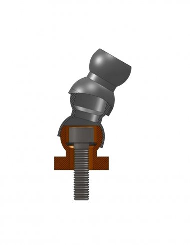 Embase de Fixation 3/4 avec Trou ID 6,4 mm