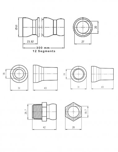 3/4 Coolant Hose Kit