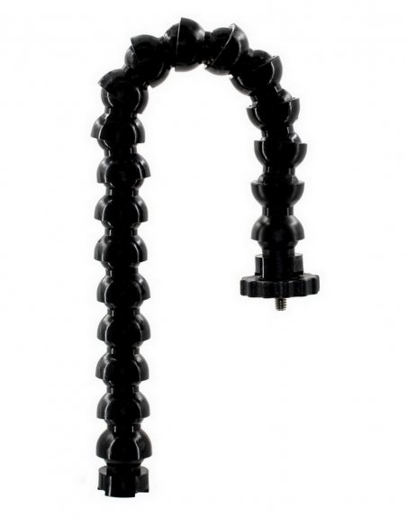 Brazo Flexible 1/2 Rosca Hembra 1/4 Unc y Rosca Macho 1/4 Unc con Arandela de Seguridadde Trípode Long 38 cm