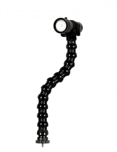 Braccio Flessibile Supporto Lampade  Filetto Maschio 1/4-20 Fotografico con Ghiera di Bloccaggio - 35 cm