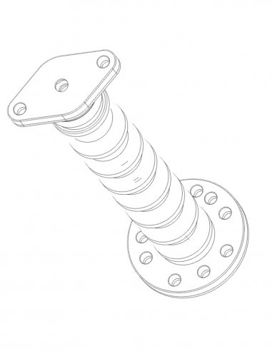 Flexible Arm with Plate Diamond and Round Plate...
