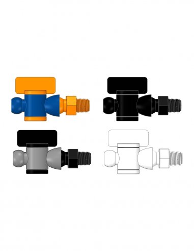 Grifo con rosca macho 1/8 NPT