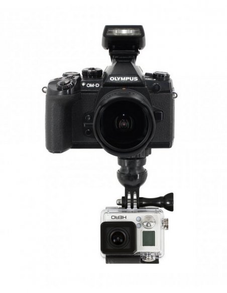 Soporte Action Camera GoPro Base Rosca Macho 1/4-20 Unc con Arandela de Seguridadde Trípode