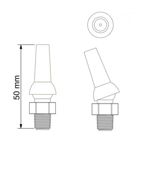 Round Nozzle ID 3 mm with 1/8 NPT Connector