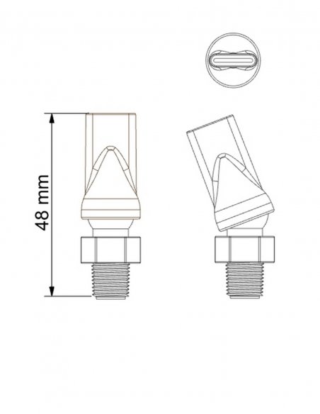 Ugello Piatto 11x 1,5 mm Filetto 1/8 NPT