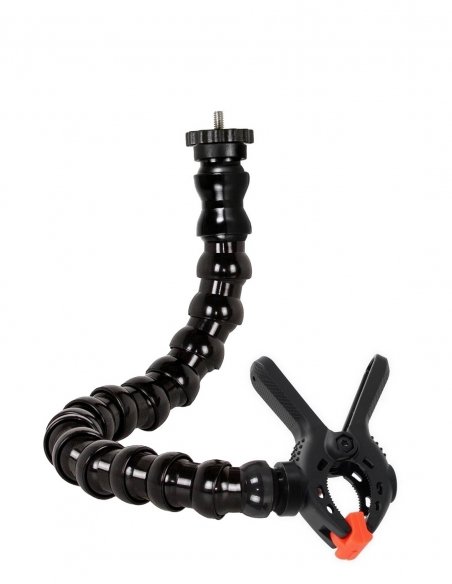 Flexible Arm with Spring Clamp and 1/4 Screw for Cameras - 12 Segments