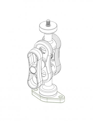Supporto Universale Doppia Sfera con Piastra a...
