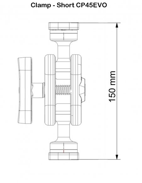Universal Mount Double Ball with Plate Diamond
