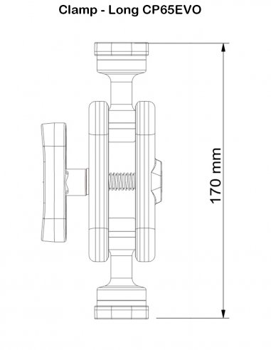 Universal Mount Double Ball with Plate Diamond