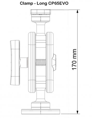 Universal Mount Double Ball with Round Plate...