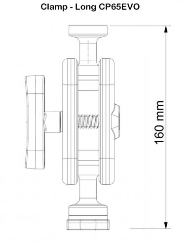 Universal Mount Double Ball with Diamond Plate...