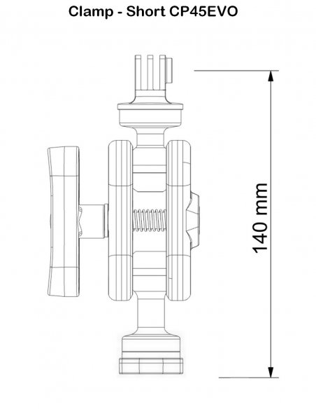 Support Universel à Double Boule avec Plaque Diamond et Adaptateur Caméra GoPro