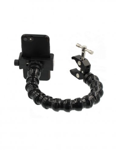 Flexible Arm Phone Holder with Mini Clamp - 12...