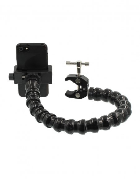 Flexible Arm Phone Holder with Mini Clamp - 17 Segments