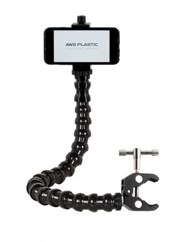 Flexible Arm Phone Holder with Mini Clamp - 17...