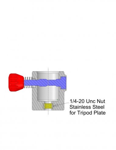 Schnellverschluss Basis mit 1/4-20 Unc...