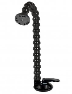 Bras Flexible avec Plaque Base Ronde et Ventouse - 45 cm