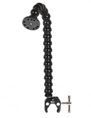 Flexible Arm with Plate Round and Clamp - 45 cm