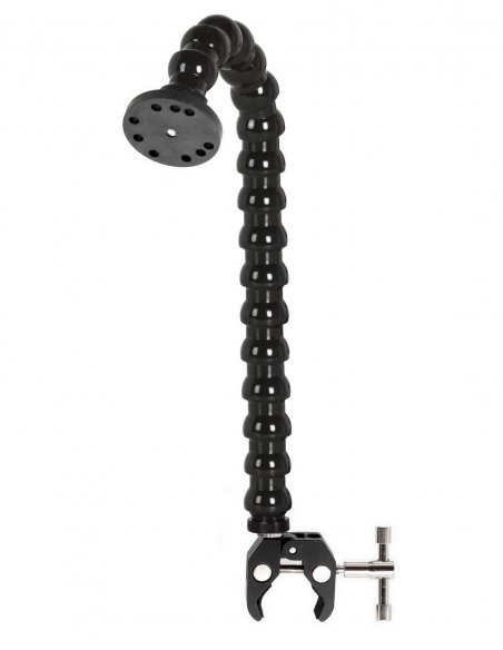 Flexible Arm with Plate Round and Clamp - 45 cm