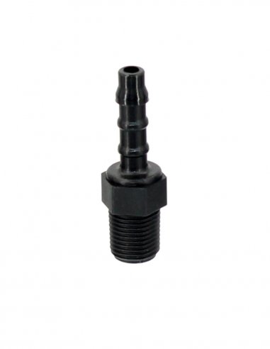 Raccord Polypropylene Cannelés 1/8 BSPT Ø 5 mm