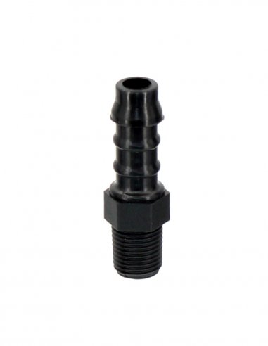 Raccord Polypropylene Cannelés 1/8 BSPT Ø 8 mm