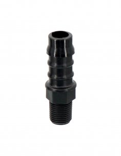 Raccord Polypropylene Cannelés 1/8 BSPT Ø 10 mm