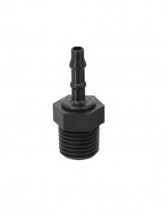 Raccord Polypropylene Cannelés 1/4 BSPT Ø 4 mm