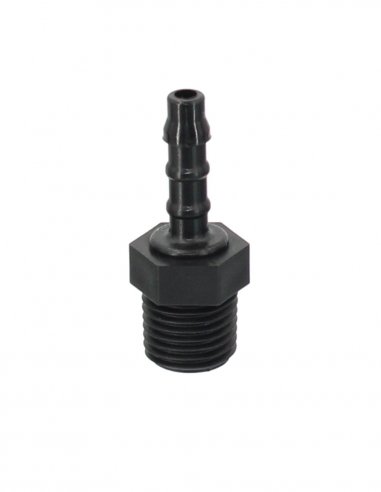 Raccord Polypropylene Cannelés 1/4 BSPT Ø 5 mm