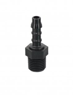 Raccord Polypropylene Cannelés 1/4 BSPT Ø 6 mm