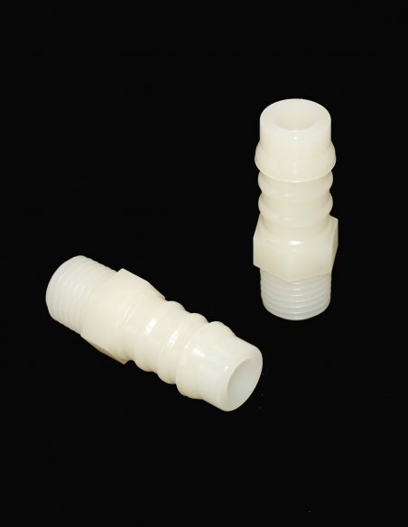 Raccord Polyketone Cannelés 1/4 BSPT Ø 12 mm