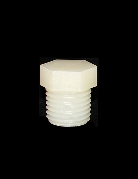 Polyketone 1/4 BSPT Hex Threaded Plug