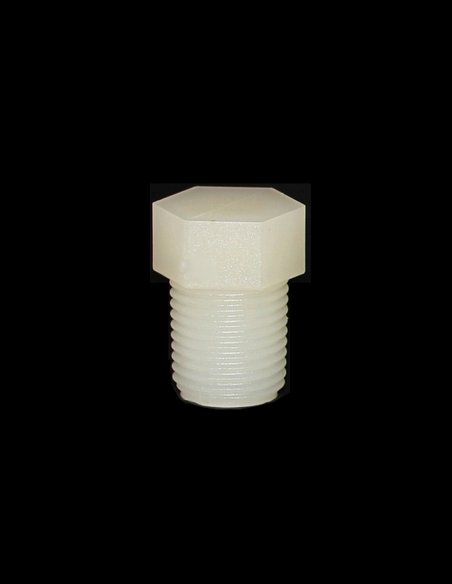 Bouchon Mâle Hexagonal 1/8 BSPT en Polyketone