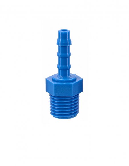 Nylon Schlauchtülle mit Aussengewinde 1/4 BSTP für Schlauch 5 mm