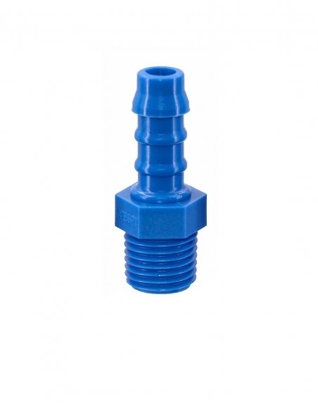 Nylon Schlauchtülle mit Aussengewinde 1/4 BSTP für Schlauch 8 mm