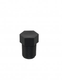 Polypropylene 1/8 BSPT Hex Threaded Plug