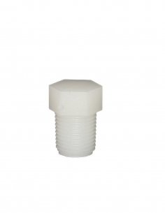Tappo Esagonale Conico Filetto 1/8 BSPT in Polyketone