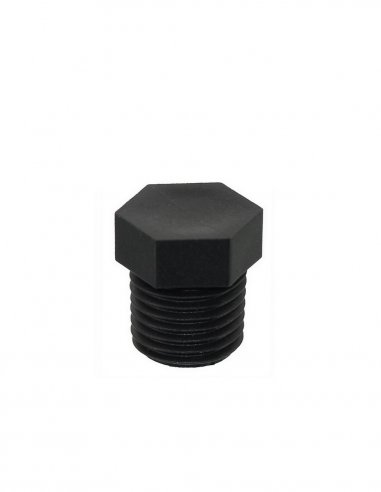 Bouchon Mâle Hexagonal 1/4 BSPT en Polypropylene