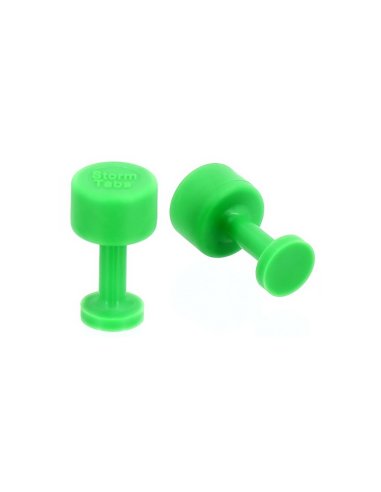 STORM TABS - Glue Tab 9 mm Death Center Smooth PDR Green Line