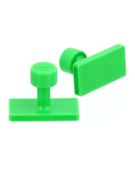 STORM TABS - Klebeadapter 13x26 mm Pdr Smooth Green Line